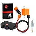 CDI Box & Ignition Coil Spark plug For Yamaha Warrior 350 1997 1998 1999 2000 2001 348cc 3GD-85540-40-00