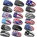 Ceenna 18 Pcs Kids Sports Headbands Boys Girls Sweatband