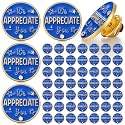 Ceenna 50 Pcs Employee of the Month Star Lapel Pins, We Appreciate You