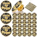 Ceenna 50 Pcs Employee of the Month Star Lapel Pins, Team Player