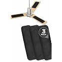 Ceiling Fan Blade Dust Collector Pads, 3 Pack, Black