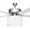 Ceiling Fan Light Fixture Decorative Replacement Shade, DIY Bundle, Fits 99% of Existing Fan Lights Kits (* YOU MUST CHECK FOR COMPATABILITY BEFORE PURCHASING *) White