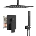 Ceiling Mount Shower System with 10" Rain Head, Handheld & Valve