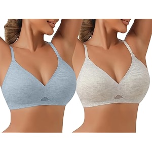 Celary Womans Bra Lightly Padded Wirefree Bra