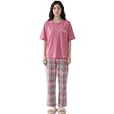Celary Womens Cotton Blend Printed Night Suit