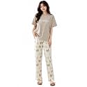 Celary Womens Cotton Blend Printed Night Suit