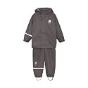 CeLaVi European Kids Rain Suit for Boys Girls with Detachable Hood, Waterproof 2 Pcs Rain Jacket w/Pants or Dungarees