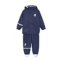 CeLaVi European Kids Rain Suit for Boys Girls with Detachable Hood, Waterproof 2 Pcs Rain Jacket w/Pants or Dungarees