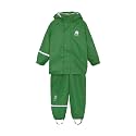 CeLaVi European Kids Rain Suit for Boys Girls with Detachable Hood, Waterproof 2 Pcs Rain Jacket w/Pants or Dungarees