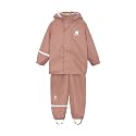 CeLaVi European Kids Rain Suit for Boys Girls with Detachable Hood, Waterproof 2 Pcs Rain Jacket w/Pants or Dungarees