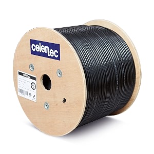 celertec cat6a ethernet cable 500ft 23awg solid bare copper utp unshielded twisted pair cmr riser rated ampetl listed 650mhz10 gigabit network speed category6 augmented bulk ethernet cable-black
