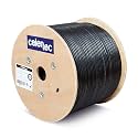 celertec CAT6A Ethernet Cable, 500ft, 23AWG Solid Bare Copper, UTP Unshielded Twisted Pair, CMR Riser Rated &ETL Listed, 650Mhz/10 Gigabit Network Speed, Category6 Augmented, Bulk Ethernet Cable-Black
