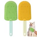 Celerypets Cat Grooming Tool - Tongue Comb & Brush (2Pcs) for Easily Removing Fur & Reducing Hairballs