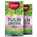 Celest Tulsi Green Tea, 100 Bags | Green Tea 100 Bags | Pack of 2