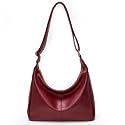 Slouchy Shoulder Bag for Women, Foldable Crossbody Hobo Purse in PU Leather