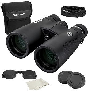 celestron  nature dx ed 10x50 premium binoculars  extra-low dispersion ed objective lenses  multi-coated optics phase-coated bak-4 prisms  binoculars for bird watching black model72335