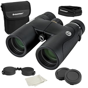 celestronnature dx ed 8x42 premium binoculars extra-low dispersion objective lenses outdoor and birding binocularfully multi-coated with bak-4 prismsrubber armored  fog amp waterproof binoculars