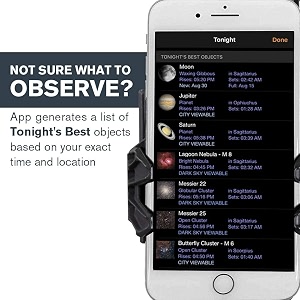celestron starsense explorer lt 80az smartphone app-enabled newtonian reflector telescope with moon filter