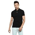 Celio Black Solid Polo T-Shirt