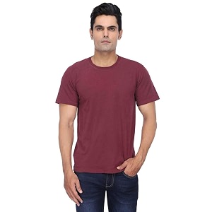 Celio Mens Round Neck Solid T-Shirt