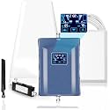 Cell Phone Booster for Home & Multi-Room,Up to 6500 sq ft,Cell Phone Signal Booster for Band 66/25/2/4/5/12/13/17,Boost 5G 4G Data for U.S. Carriers FCC Approved Cell
