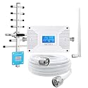 Cell Phone Signal Booster for Home Office – Boost Verizon & AT&T 4G LTE 5G Signal Band 12/13/17, Cellular Repeater with High Gain Antennas, Multi User Coverage 3000–5000 Sq Ft, FCC Approved