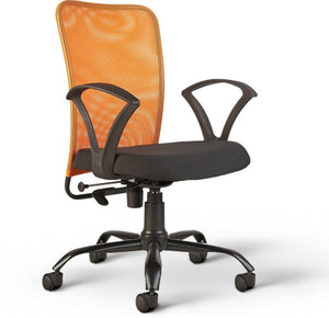 cellbell calisto c83 mesh mid-back mesh office arm chair mesh office arm chair orange optional installation available