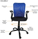 CELLBELL CELLBELL Calisto C83 Mesh Mid-Back Mesh Office Arm Chair Mesh Office Arm Chair