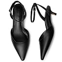 Women Low Kitten Heels: 2 Inch Comfortable Closed Toe Pumps