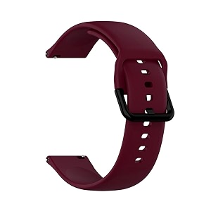 cellfather unisex adult 20mm silicone wrist band straps compatible for amazfit biplitegtsminigtr 42mm -wine