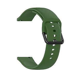cellfather 20mm silicone wristband straps comaptible for amazfit biplitegtsminigtr 42mm -black with buckle