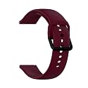 CellFAther Unisex Adult 20mm Silicone Wrist Band Straps Compatible for Amazfit Bip/Lite/GTS/MINI/GTR 42mm -Wine