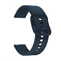 CellFAther Unisex Adult 20mm Silicone Wrist Band Straps Compatible for Amazfit Bip/Lite/GTS/MINI/GTR 42mm -Midnight Blue With Buckle