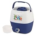 Cello Breeza Pastic Insulated Water Jug | Wide Mouth for Cleaning | Leak Proof Jug | Easy to Carry | Ideal for Travel, Picnic, Homes, Offices, Shops, and Clinics | 7 litres, Blue