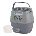 Cello Breeza Pastic Insulated Water Jug | Wide Mouth for Cleaning | Leak Proof Jug | Easy to Carry | Ideal for Travel, Picnic, Homes, Offices, Shops, and Clinics | 7 litres, Grey