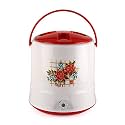 Cello Cruiser Plastic Insulated Water Jug, 20 litres, White &amp; Red
