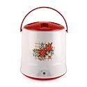 Cello Cruiser Plastic Insulated Water Jug, 10 litres, White & Red