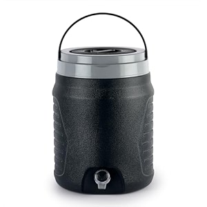 cello igloo thermos water jug for travel 12 litre black  easy to fill easy to carry handle keeps water cold for long hours twist and pour tap insulated water jug for picnic home factory amp workshop