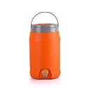 CELLO Igloo Thermos Water Jug for Travel 6 Litre Orange | Easy to Fill, Easy to Carry Handle Keeps Water Cold for Long Hours Twist and Pour Tap Insulated Water Jug for Picnic Home Factory &amp; Workshop
