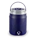 CELLO Igloo Thermos Water Jug for Travel 12 Litre Blue | Easy to Fill, Easy to Carry Handle, Keeps Water Cold for Long Hours Twist and Pour Tap Insulated Water Jug for Picnic Home Factory & Workshop