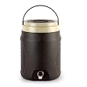 CELLO Igloo Thermos Water Jug for Travel 12 Litre Brown | Easy to Fill, Easy to Carry Handle, Keeps Water Cold for Long Hours Twist and Pour Tap Insulated Water Jug for Picnic Home Factory &amp; Workshop