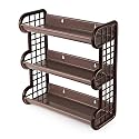 Cello Japan Plastic Storage Shelf, Brown