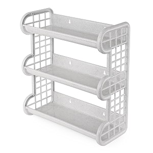 cello japan plastic storage shelf granite white