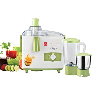 cello jmg rio plus 500-watt juicer mixer grinder with 2 jars greenwhite - 500 watts