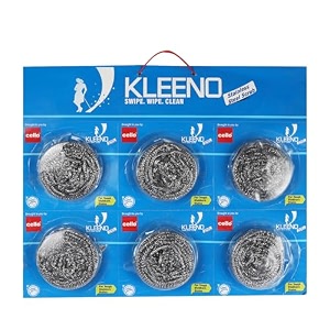 cello stainless steel scrub pad big silver pack of 6