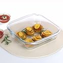 CELLO Laura Square Baking Dish | Oven Safe | Pack of 1 | 1100ml | Clear