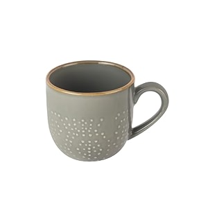 cello nova nexus color silver mist mug set of 6 180ml grey  scratch resistant  porcelain tea coffee mug set  ideal for daily use amp gifting  dishwasher safe  medium mug 
