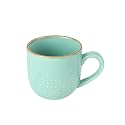 CELLO Nova Nexus Color Tropical Mug Set of 6, 180ml, Blue | Scratch Resistant | Porcelain Tea, Coffee Mug Set | Ideal for Daily Use &amp; Gifting | Dishwasher Safe | Medium Mug |