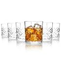 CELLO Old Fashioned Whiskey Rocks Glass Set of 6 Pcs, 325 ml Transparent | Leadfree Freezer & Dishwasher Safe Toughened Glass Set for Bar, Liquor, Whiskey, Cocktail, Mocktail, Mojito & Cold Beverages