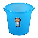 Cello Plastic Frosty Bucket Delux | Light Weight and Easy to Carry | Strong and Durable Buckets | Perfect for Use in Bathrooms, Kitchen & Wet Utility Areas | 20 Litre | Blue